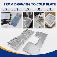 Plaque de refroidissement liquide usinée sur mesure par CNC, haute conductivité thermique, dissipateur de chaleur, composants de refroidissement thermique