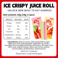 Bulk Chewy Sweet Yogurt Flavored Multicolor Rainbow Swirl Rolled Gummy Candy Blocks Soft Jelly Sweets