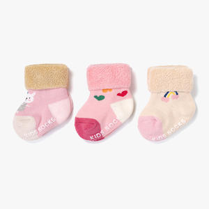 KTS581 Calzini per Bambini in Cotone Personalizzati, Invernali, Spessi, in Spugna, Antiscivolo con Puntini, Termici per Neonati - Product Image 3