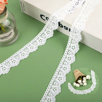 ERKOUMI Promotion Spéciale – Dentelle Tricotée Élastique Simple Face, Ruban de Dentelle Délicat, Tissu de Dentelle Brodé pour Accessoires Vestimentaires