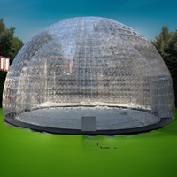 Tentes gonflables transparentes imperméables de dôme de tente de partie d'igloo à vendre