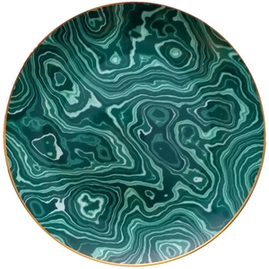 Assiettes en porcelaine à motif spécial vert, design gravé, écologiques et durables - Product Image 6