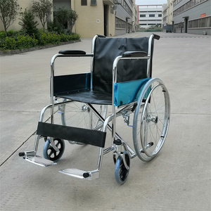 廉价轻便耐用可折叠手动轮椅价格，带老年人马桶 - Product Image 2