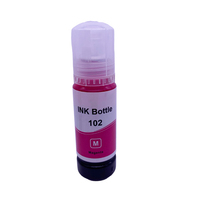 Encre à base de colorant de recharge de 102 bouteilles compatible avec Epson ET2700 ET2750 ET3700 ET3750 ET4750 CMYK imprimante à jet d'encre 4 couleurs 102 encre à colorant
