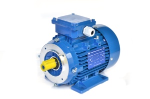 Motor de CA trifásico de 2 polos, 1.1KW, 380V, IP55, con carcasa de aluminio de 80mm, estándar IEC, marca IE1. - Product Image 2