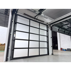 Porte de garage isolée en verre dépoli avec ouvre-porte automatique Portes basculantes sectionnelles de design moderne pour maisons - Product Image 4
