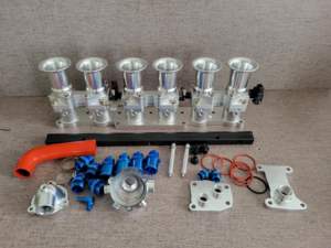 Collecteur d'admission en aluminium 45 mm avec boîtier de papillons individuels (ITB) pour Mercedes Benz W201 W124 W126 R107 SL W463 M103 - Product Image 4