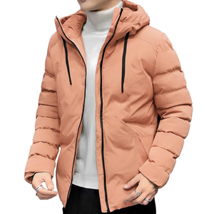 New <b>Men's</b> <b>Hooded</b> Loose Ripped Hole <b>Denim</b> Varsity <b>Jacket</b> Turn-down Collar Button Pocket Casual Clothing Young Winter Plain Dyed - Product Image 5