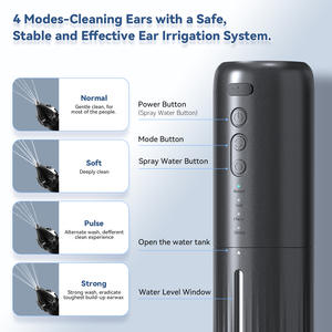 Nettoyeur d'<span class=keywords><strong>oreilles</strong></span> portable W70 étanche IP67 avec dispositif de lavage de 250 ml, 4 pressions et 10 embouts réutilisables <span class=keywords><strong>pour</strong></span> l'élimination du cérumen - Product Image 6