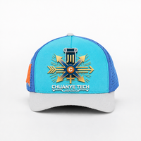 Casquette de baseball sportive personnalisée de haute qualité à 5 panneaux avec logo brodé, style Dad Hat en peluche, unisexe, en polyester et coton, réglable, pour l'extérieur