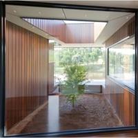 Ventana panorámica con vista grande personalizada, diseño moderno de ventana de vidrio fijo de aluminio francés vidriado templado doble para la venta