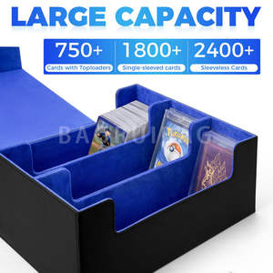 Boîte de rangement personnalisée pour cartes à jouer, cartes à collectionner, cartes de jeu de société, cartes en papier, boîte en plastique pour <span class=keywords><strong>Tarot</strong></span>, Pokémon, TCG, Yugioh - Product Image 5