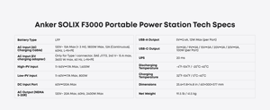 แบตเตอรี่เสริม Anker SOLIX BP3000 ความจุ 3072Wh LiFePO4 สำหรับสถานีไฟฟ้าพกพา F3000 ใช้สำรองไฟบ้าน - Product Image 6
