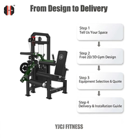 Machine à quadriceps et ischio-jambiers, extension et flexion assis, série YJCJ A912, en acier, usage commercial, solution d'entraînement intégrée pour salle de sport