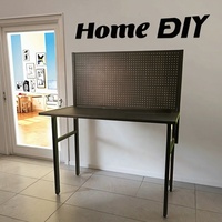 Pliable banc de travail d'atelier de stockage table en métal pegboard outil