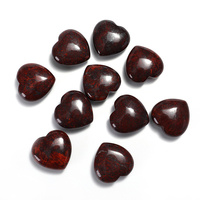 Hot Sales 25mm polierter Kristall Aventurin natürlicher Amethyst Herz schnitzen für DIY Anhänger Handwerk