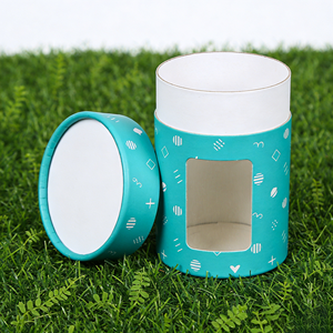 Custom Printed Cardboard Cylinder Candle Packaging <b>Round</b> Kraft Paper <b>Boxes</b> Lid UV Coating Matt Lamination for Cosmetic Gifts - Product Image 4