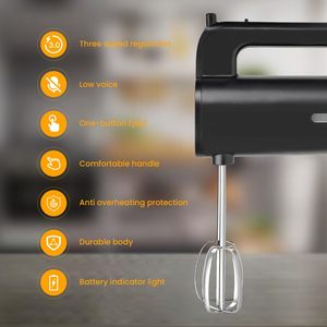 Batteur à main numérique en acier inoxydable 300W à 6 vitesses pour appareils de cuisine domestiques – Vente en gros - Product Image 4