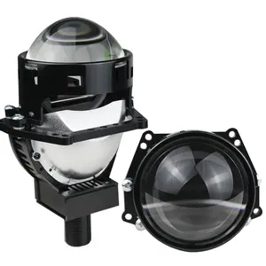 Lente de projetor LED H4 Bi 60w 6500lm Universal 3.0 Angel Eyes Lente de projetor para projetor de retrofit de farol de carro