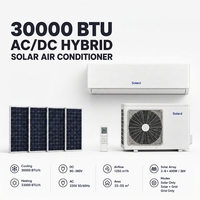 AC DC Inverter Hybrid Solard 30000 BTU, Pendingin & Pemanas, Tipe Split Dinding, 80-380V AC 110-240V, Untuk Rumah Tangga & Luar Ruangan