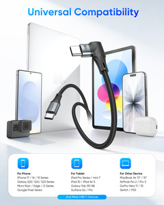 พร้อมจัดส่ง สายชาร์จข้อมูล USB CFast 60W 0.6 ม. สำหรับโทรศัพท์มือถือ พาวเวอร์แบงค์ในรถยนต์ - สายไนลอนแบบกำหนดเองที่เป็นมิตรกับสิ่งแวดล้อม รับประกัน 3 ปี - Product Image 6