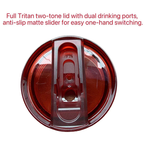Couvercle de bouteille d'eau Tritan avec paille, portable, pour <span class=keywords><strong>extérieur</strong></span>, en plastique moulé par injection, solution de moulage de couvercle bicolore personnalisée - Product Image 3