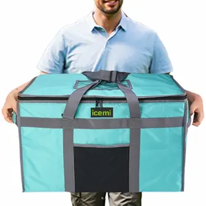 वाटरप्रूफ थर्मल इंसुलेटेड बैग हॉट पिज्जा फास्ट फूड वार्मर लंच टेकअवे कूलर डिलीवरी बैग