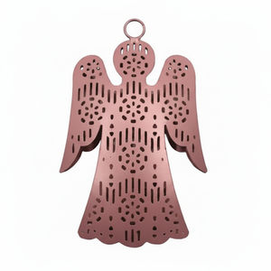 Elegante Ángel de Metal colgante adornos para árboles de Navidad figuritas de vacaciones decorativas festivas fiesta en casa artículos de regalo de temporada - Product Image 1