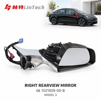 Ensemble de rétroviseur électrique droit LinTech 1521929-00-B haute définition anti-rayures, pièces de réparation de carrosserie pour Tesla Model 3