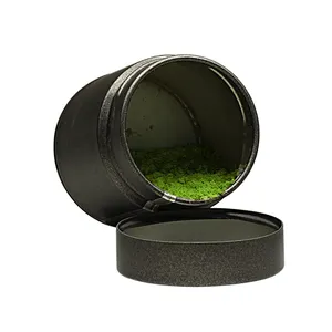 Bulk Black Color 30G Matcha Storage Spice Box Small Airtight Coffee Tin