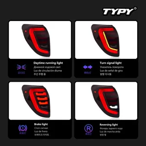 ไฟท้ายรถยนต์ TYPY 2009-2012 สำหรับ Toyota RAV4 พร้อมไฟเลี้ยวแบบไดนามิก อุปกรณ์เสริมไฟท้ายรถยนต์ ไฟ LED สำหรับวิ่งกลางวัน - Product Image 5