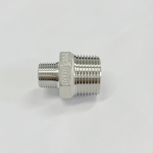 Wakamastu 304 Roestvrijstalen Hex Tepelverlooppijpfitting 1/2 <span class=keywords><strong>Inch</strong></span> Mannelijke Pijp X 3/<span class=keywords><strong>8</strong></span> <span class=keywords><strong>Inch</strong></span> Mannelijke Pijp Npt Draad Regelstroom - Product Image 3