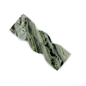 Nanwei đá Ming màu xanh lá cây tủ đá cẩm thạch hình dạng sóng xử lý ngăn kéo kéo với thiết kế cong - Product Image 5