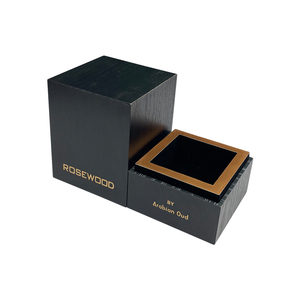 Caja de <span class=keywords><strong>Perfume</strong></span> de Madera MDF Negra Personalizada de Lujo, Estilo Árabe, con Diseño de Caña de Azúcar, de <span class=keywords><strong>Kilian</strong></span> Plain Arab - Product Image 5