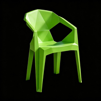 Nouvelle Chaise en Plastique Robuste Style Nordique Empilable pour Hôtel, Fauteuil en PP pour Salon, Salle à Manger et Mobilier Domestique