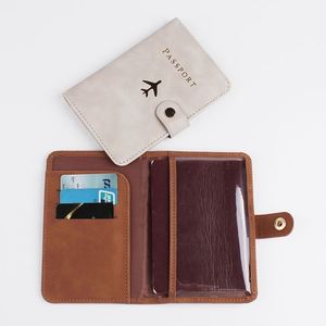 Cartera de Viaje de Cuero PU Impermeable y Antirrobo, con Bloqueo RFID, Porta Pasaportes, Ranuras para Tarjetas, Portátil y Elegante - Product Image 2