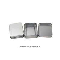 Boîte en étain écologique et recyclable 101x70x20mm avec fenêtre - En stock - Emballage pour bonbons et chocolats - Boîte cadeau personnalisée pour mariage