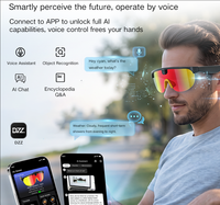 Lunettes intelligentes AIMB-G5 MAX avec caméra 8,0 millions de pixels, enregistrement vidéo 1200P, stockage 16 Go pour le cyclisme et les sports de plein air