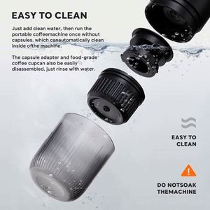 <b>Portable</b> 2-in-1 <b>Coffee</b> <b>Maker</b>, <b>Portable</b> 19 Bar Espresso Machine with Automatic Heating, Compatible with NS and Ground <b>Coffee</b> - Product Image 3