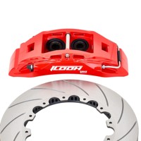 Kit de freinage surdimensionné ICOOH Racing DM4 à 4 pistons, étrier de frein avant, disque de frein 355 mm pour Renault Clio 16V-MK1 R18 Wheel