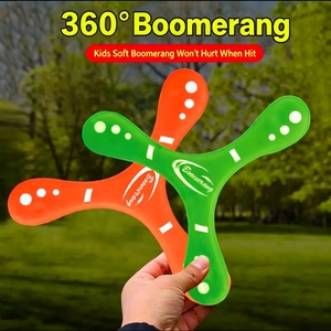 Boomerang de Tres Aspas de Goma para Deportes al Aire Libre, Juguete para Niños y Adolescentes, Lanzamiento Manual, Dardo de EVA Suave de Tres Aspas, Venta al Por Mayor - Product Image 4