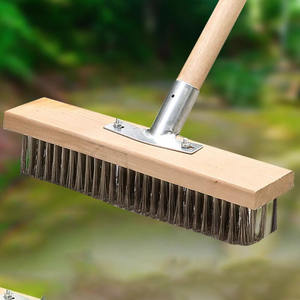 DS4019 Brosse <span class=keywords><strong>de</strong></span> sol en fil métallique à usage multiple pour salle <span class=keywords><strong>de</strong></span> bain Baignoire Carrelage Brosse <span class=keywords><strong>de</strong></span> sol en acier inoxydable - Product Image 3