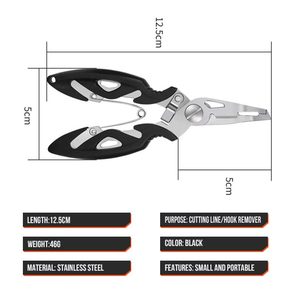 Alicates <span class=keywords><strong>de</strong></span> <span class=keywords><strong>Pesca</strong></span> Portátiles Mini <span class=keywords><strong>de</strong></span> 12.5cm con Boca Curva, Coloridos, <span class=keywords><strong>de</strong></span> Acero Inoxidable, Tijeras <span class=keywords><strong>de</strong></span> <span class=keywords><strong>Pesca</strong></span>, Herramientas para Peces, Alicates para Anillas Abiertas - Product Image 6
