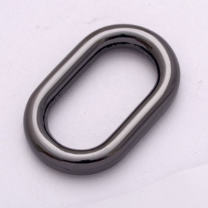 Großhandel Umweltfreundlicher Zinklegierung Split-<span class=keywords><strong>Button</strong></span> Ovalring Anpassbare Farbe und Größe für Gepäckzubehör - Product Image 4