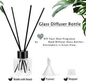 Wholesale 50ML Aromatherapy Fireless Dried Flowers Home Decor Essential Oil <b>Reed</b> <b>Diffuser</b> Air Freshener Glass BPA Free Set - Product Image 2