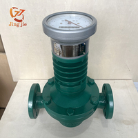 Jingjie Factory Wholesale High Accuracy Oval Gear Flow Meter Mechanical Pointer Digital LCD Display for Liquid Oil Water High