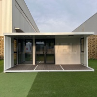 Maison conteneur pliable isolée de style personnalisé, extensible, modulaire, préfabriquée, résistante au vent, pour une utilisation longue durée