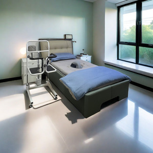 Cama de cuidado en el hogar ajustable de edición de lujo con funciones de monitoreo automático y giro para personas mayores y postradas en cama - Product Image 4