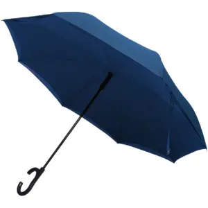 Chinese Wholesales Custom C Handle Windproof Reverse Double Layer upside down umbrella inside out umbrella
