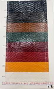 Lenzuola in pelle sintetica multicolore con motivo struzzo, conformi alle normative di esportazione EU/US - Product Image 6